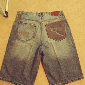 Size 36 Roca Wear jean shorts (extra long)